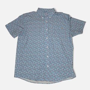 Men's Blue Patterned Shirt